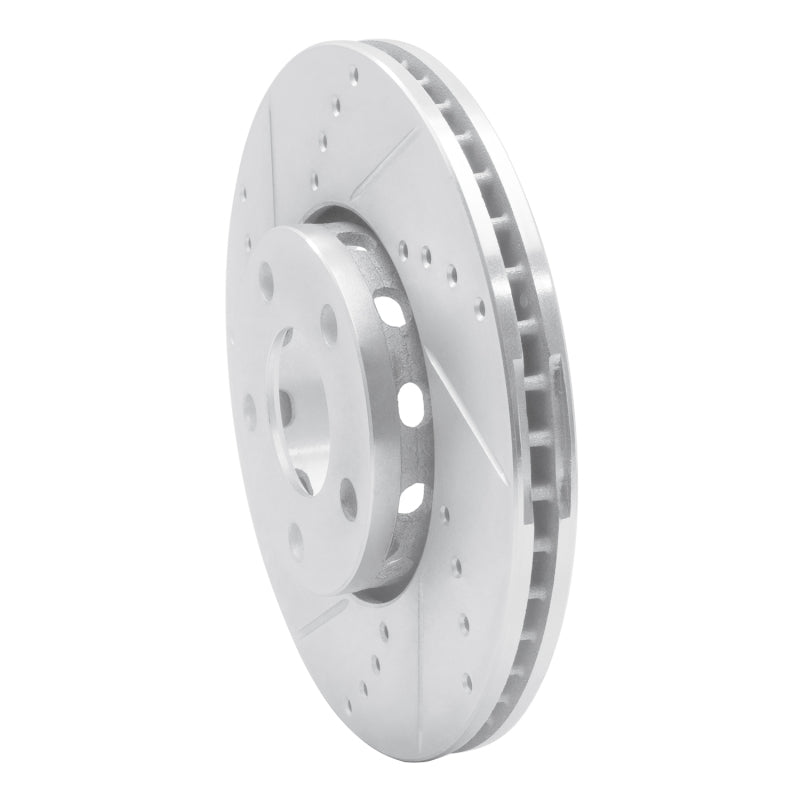 R1 Concepts R1 92-08 Audi A4 (USA/Canada) Front Left Drilled & Slotted Silver Brake Rotor