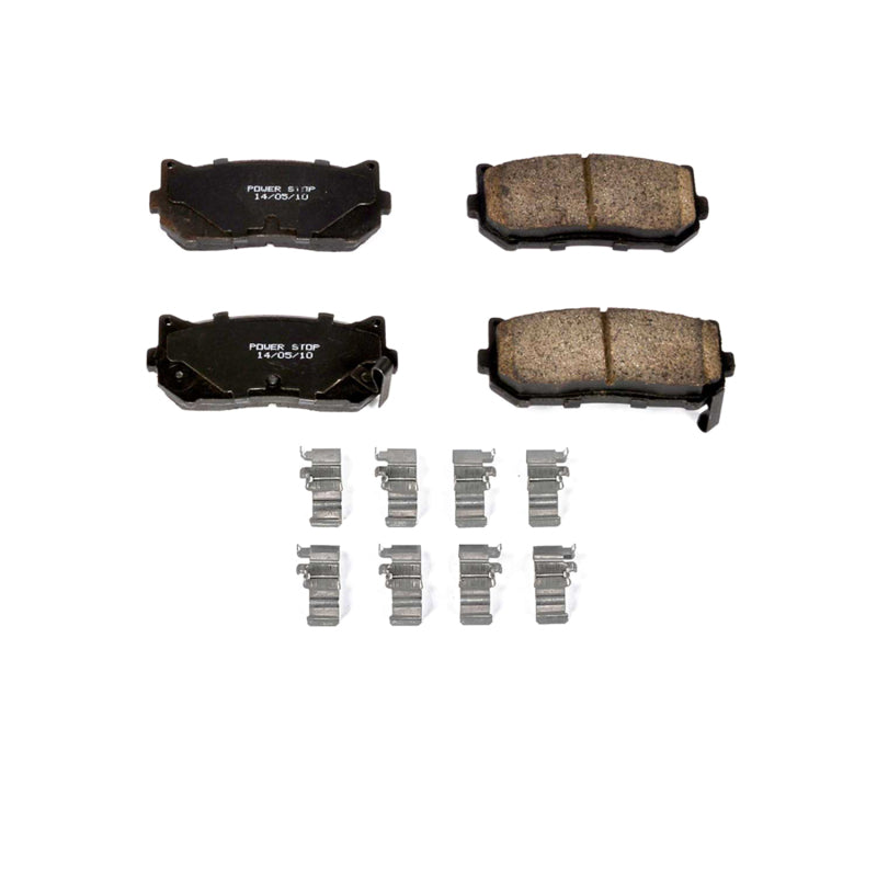 PowerStop Power Stop 98-01 Kia Sephia Rear Z17 Evolution Ceramic Brake Pads w/Hardware