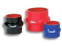 Vibrant 4 Ply Reinforced Silicone Hump Hose Connector - 4.5in I.D. x 3in long (BLACK)