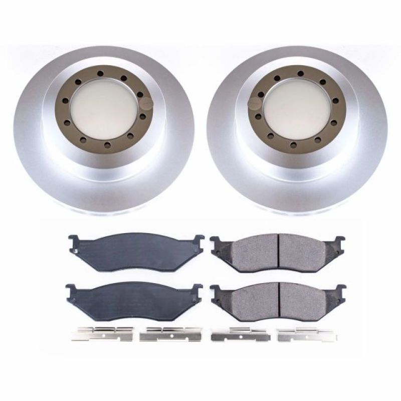 PowerStop Power Stop 99-01 Ford F53 Rear Z17 Coated Brake Kit