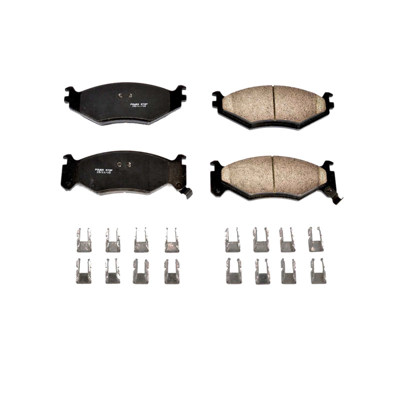 PowerStop Power Stop 91-92 Chrysler Daytona Front Z17 Evolution Ceramic Brake Pads w/Hardware