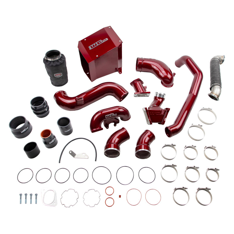 Wehrli 07.5-2010 Chevrolet 6.6L Duramax LMM Stage 3 High Flow Bundle Kit - WCFab Red