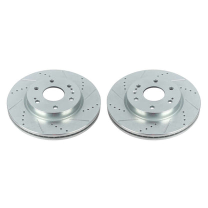 PowerStop Power Stop 19-20 Chevrolet Silverado 1500 Front Evolution Drilled & Slotted Rotors - Pair