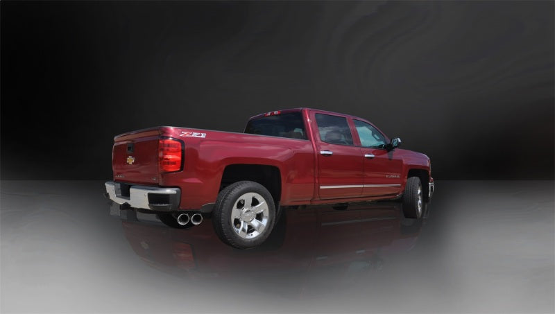 CORSA Performance Corsa 2014-19 Sierra/Silvrd 1500 Crew/Dbl / Short/Std. Bed 6.2L V8 Polished Sport Single SideCB Ext