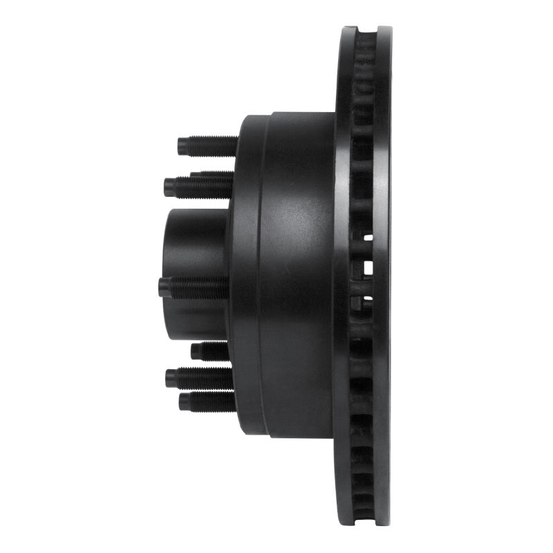 R1 Concepts R1 86-94 Ford E-250 Econoline Club Wagon Front Right Drilled & Slotted Black Brake Rotor
