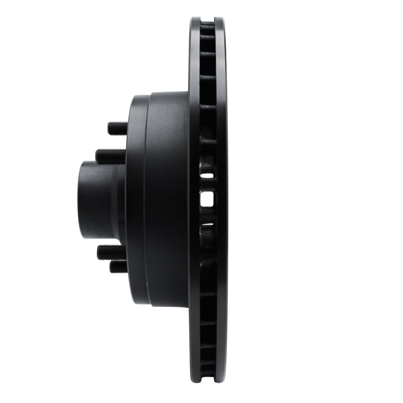 R1 Concepts R1 90-90 Cadillac BROUGHAM Front Right Drilled & Slotted Black Brake Rotor