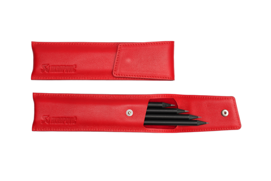 Akrapovic Akrapovic Leather Pencil Case - Red