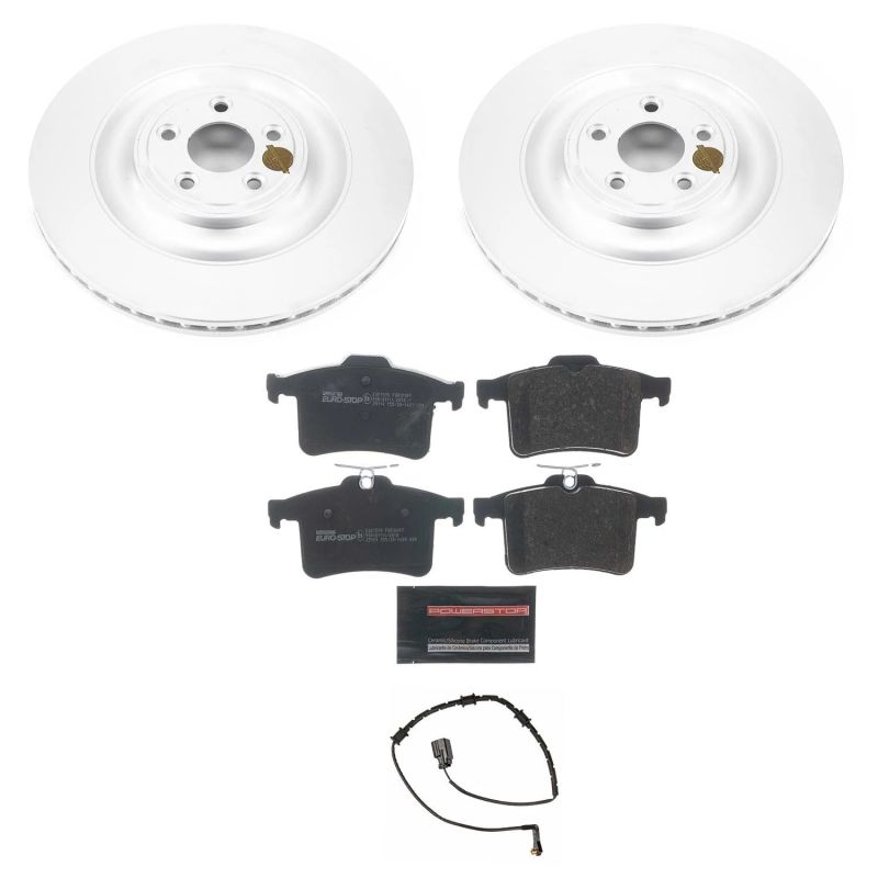 PowerStop Power Stop 10-15 Jaguar XF Rear Euro-Stop Brake Kit
