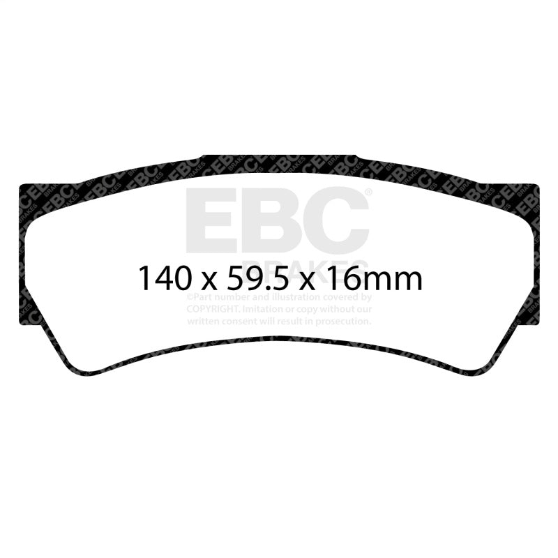 EBC Racing Brembo B27 32.5mm Radial Depth SR-21 Sintered Race Rear Brake Pads