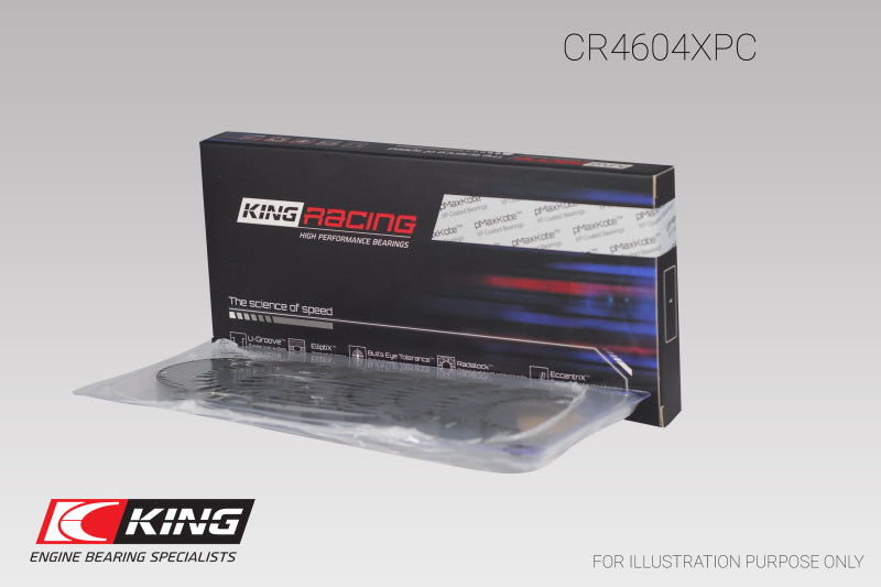 King Engine Bearings King Ford 2.3L Duratec Mazda L3-VDT MZR Turbo (Size 0.05) pMaxLote Connecting Rod Bearing Set