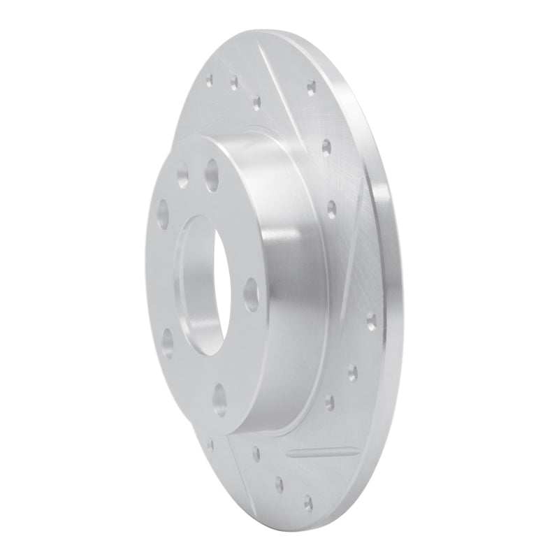 R1 Concepts R1 02-06 Audi A4 Quattro Rear Right Drilled & Slotted Silver Brake Rotor