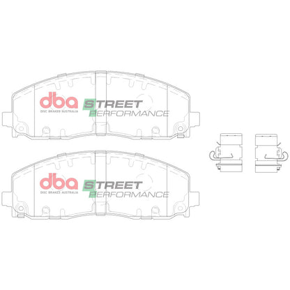 DBA 20-25 Jeep Gladiator Sport Front SP Performance Brake Pads