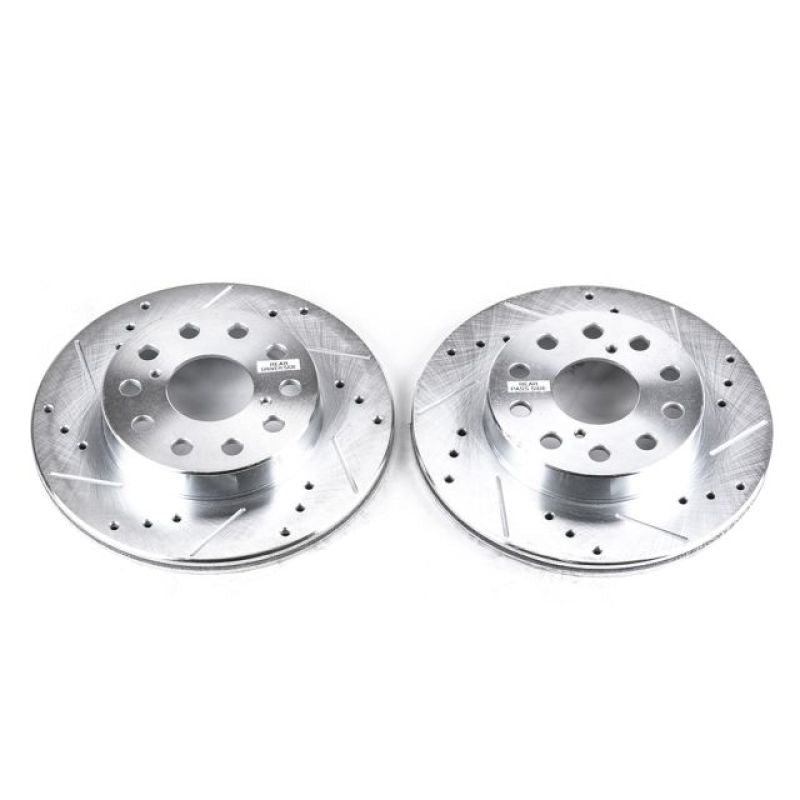 PowerStop Power Stop 91-95 Toyota MR2 Rear Evolution Drilled & Slotted Rotors - Pair