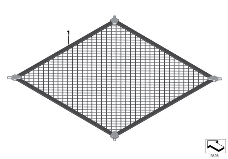 Genuine BMW 51479410838 F26 F34 F31 Boot/Trunk Floor Net GROSS (Inc. X3)