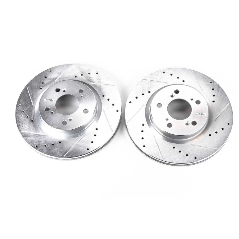 PowerStop Power Stop 05-12 Acura RL Front Evolution Drilled & Slotted Rotors - Pair