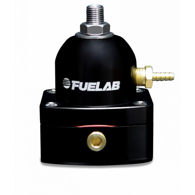 FUELAB 53502-1-T MINI FUEL PRESSURE REGULATOR TBI (10-25 PSI, 6AN-IN, 6AN-OUT) BLACK