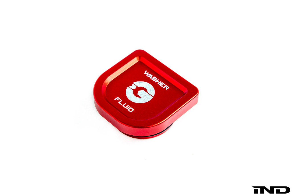Goldenwrench Blackline Performance A90 Supra Edition RED Billet Washer Fluid Cap