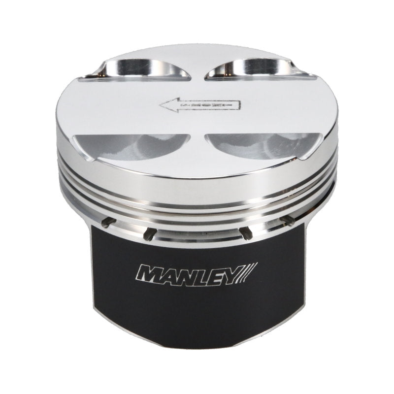 Manley Performance Manley 16+ Nissan VR30DDTT 86mm Bore Grade 2 10:1 CR -3.5cc Dome Flat Top Piston w/ Rings (SINGLE)