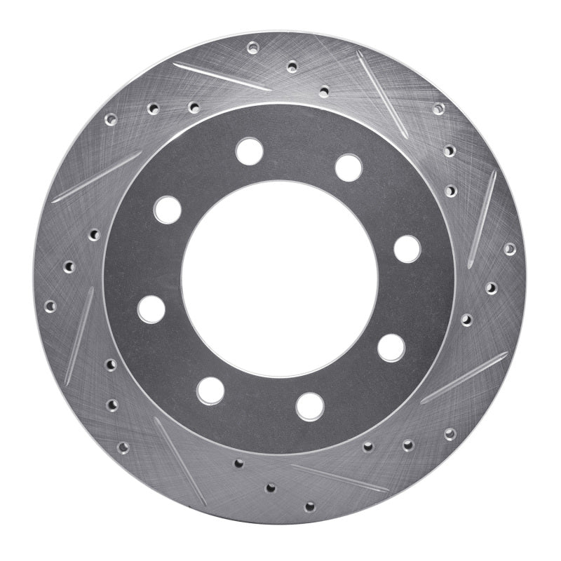 R1 Concepts R1 99-20 Chevy Silverado 2500 HD/2500 HD Classic Rear Right Drilled & Slotted Silver Brake Rotor