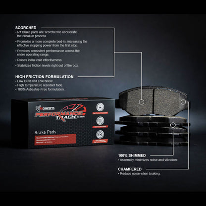 R1 Concepts R1 05-11 Mercedes-Benz C230 Front Track/Street Brake Pads