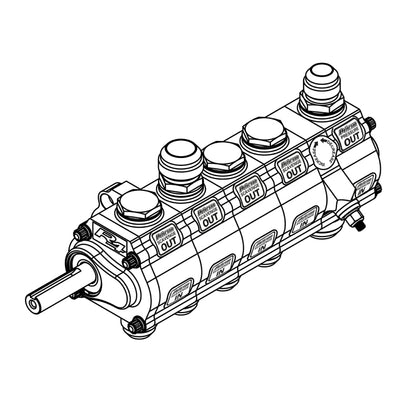 Peterson Fluid Systems R4 5-Stage Oil Pump - Left Side Mount - Rear Drive Drag