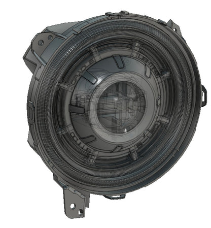ORACLE Lighting Oracle Oculus Bi-LED Projector Headlights for Jeep JL/Gladiator JT - Matte Blk - 5500K