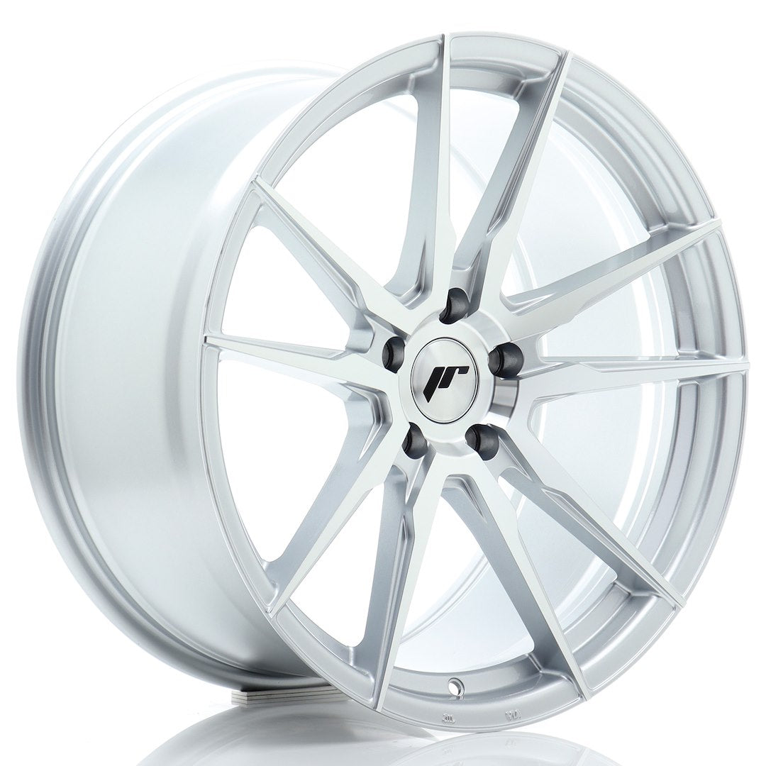 JR Wheels JR212010F25L4066SM1 - JR21 20x10 ET40 5x112 Silver Machined Face