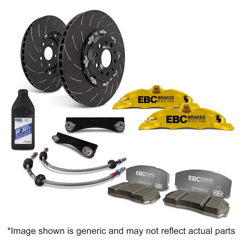 EBC Racing 92-00 BMW M3 (E36) Yellow Apollo-4 Calipers 330mm Rotors Front Big Brake Kit