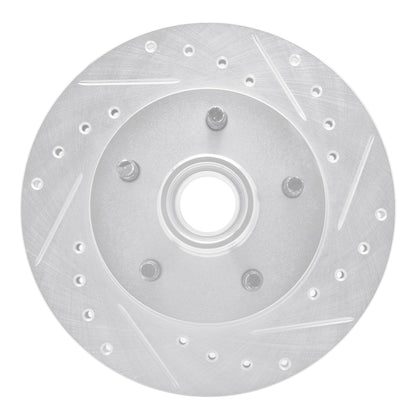R1 Concepts R1 95-97 Ford Ranger (USA/Canada) Front Right Drilled & Slotted Silver Brake Rotor