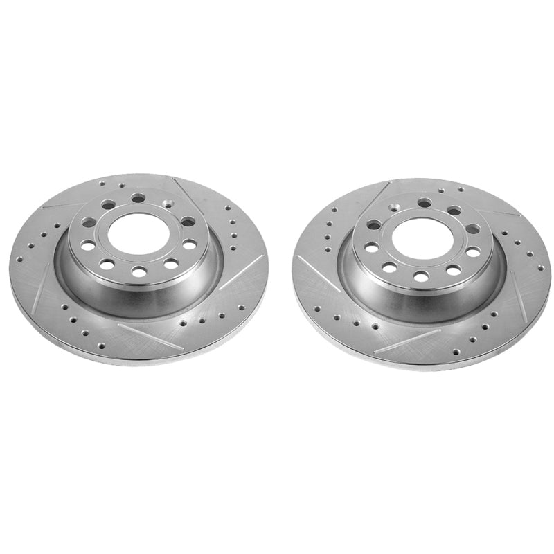 PowerStop Power Stop 2015 Audi Q3 Rear Evolution Drilled & Slotted Rotors - Pair