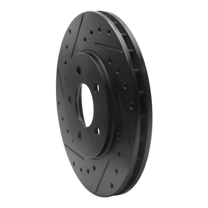 R1 Concepts R1 95-00 Chrysler CIRRUS Front Left Drilled & Slotted Black Brake Rotor