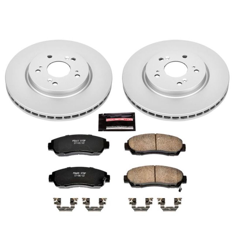PowerStop Power Stop 07-12 Acura RDX Front Z17 Evolution Geomet Coated Brake Kit