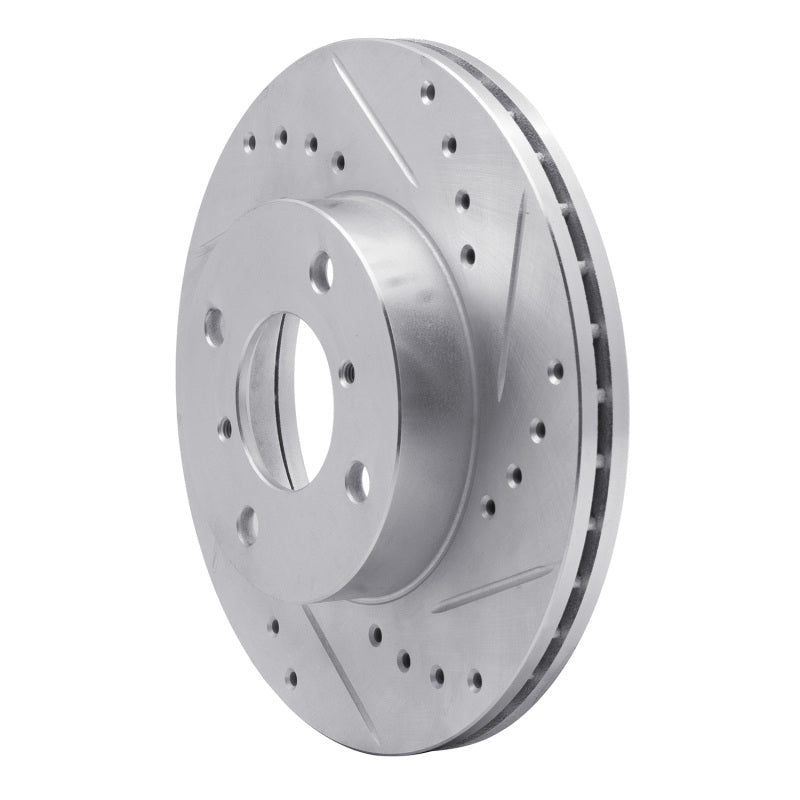 R1 Concepts R1 99-07 Suzuki Esteem Front Right Drilled & Slotted Silver Brake Rotor