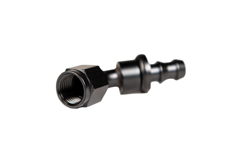 Fleece Performance Universal -8AN 45Deg to Hose Barb - Black