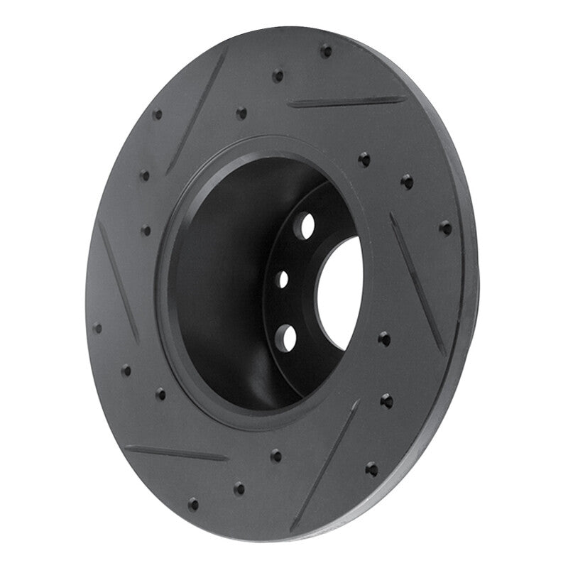 R1 Concepts R1 72-78 Volkswagen Type 2 Front Right Drilled & Slotted Black Brake Rotor