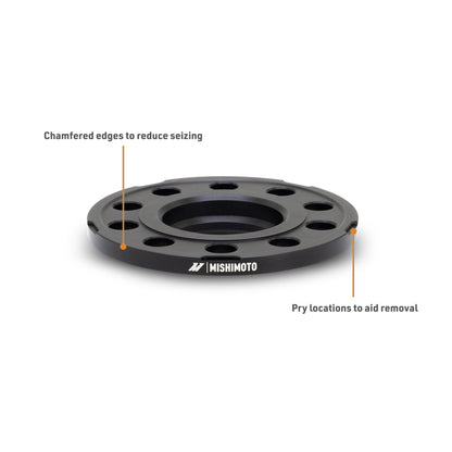 Mishimoto Wheel Spacers - 5x112 - 66.5 - 12 - M14 - Black