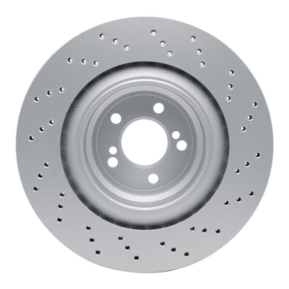 DFC 15-19 BMW X6 Left Rear Drilled Hi-Carbon Alloy Geomet Coated Rotor