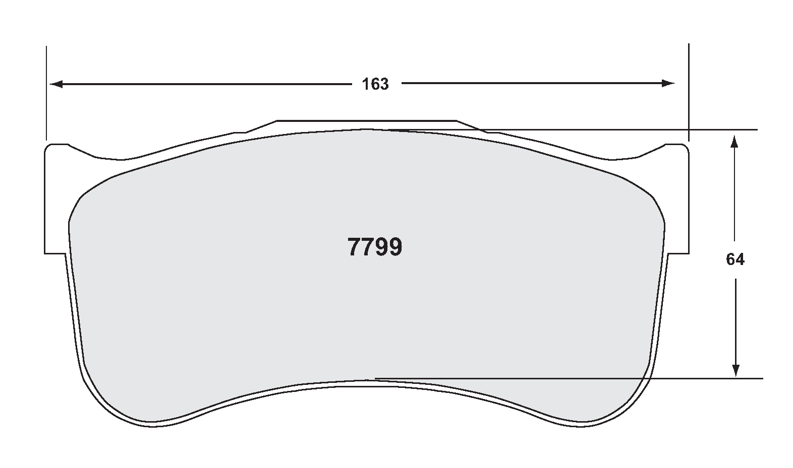 PFC 7799.39.25.44 BRAKE PADS RACE 39 CMPD 25MM