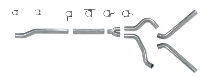Diamond Eye Performance Diamond Eye KIT 4in Catback MFLR RPLCMENT PIPE DUAL SS: 03-07 FORD 6.0L F250/F350