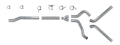 Diamond Eye Performance Diamond Eye KIT 4in Catback MFLR RPLCMENT PIPE DUAL SS: 03-07 FORD 6.0L F250/F350