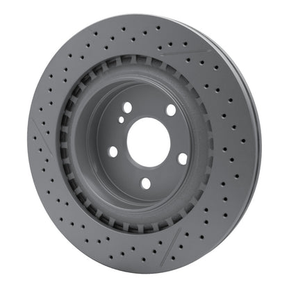 DFC 08-15 Mercedes-Benz C63 AMG Rear Drilled GeoSPEC Coated Rotor and Slotted