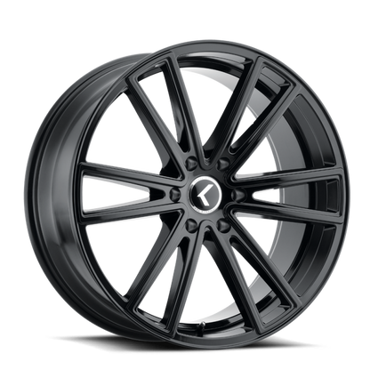 Kraze Wheels Kraze KR190 Lusso 22x9.5 / 6x139.7 BP / 30mm Offset / 106mm Hub Gloss Black Wheel