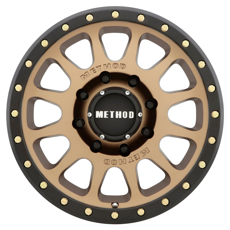 Method Wheels Method MR305 NV HD 18x9 +18mm Offset 8x180 130.81mm CB Method Bronze/Black Street Loc Wheel
