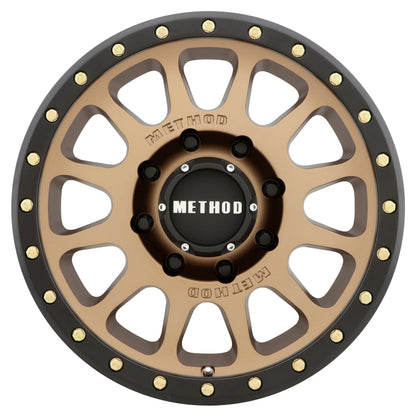 Method Wheels Method MR305 NV HD 18x9 +18mm Offset 8x180 130.81mm CB Method Bronze/Black Street Loc Wheel