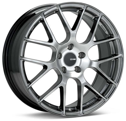 Enkei Raijin 19x9.5 35mm Offset 5x120 Bolt Pattern 72.6 Hub Bore Hyper Silver Wheel