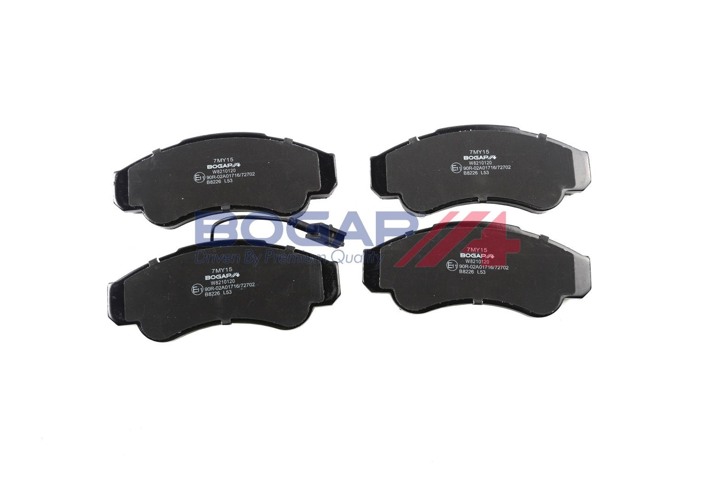 BOGAP W8210120 Brake Pad Set, Disc Brake