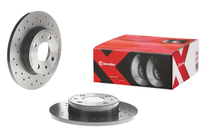 Brembo OE Brembo 01-03 BMW 525i/97-00 528i Front Premium Xtra Cross Drilled UV Coated Rotor