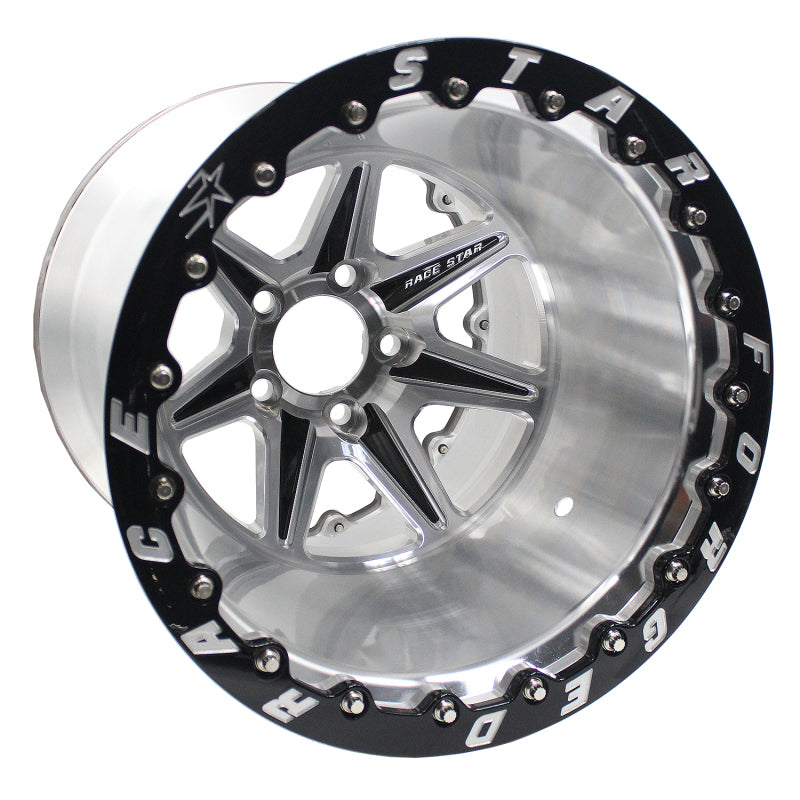 Race Star 72 ValStar 15x10 / 5x4.50BC / 6.25BS / 3.072in CB / Machined w/Black Accents Wheel