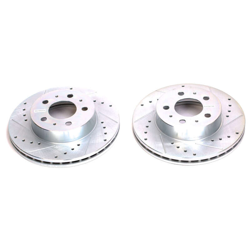 PowerStop Power Stop 95-97 Ford Crown Victoria Front Evolution Drilled & Slotted Rotors - Pair