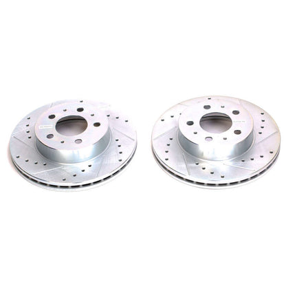 PowerStop Power Stop 95-97 Ford Crown Victoria Front Evolution Drilled & Slotted Rotors - Pair